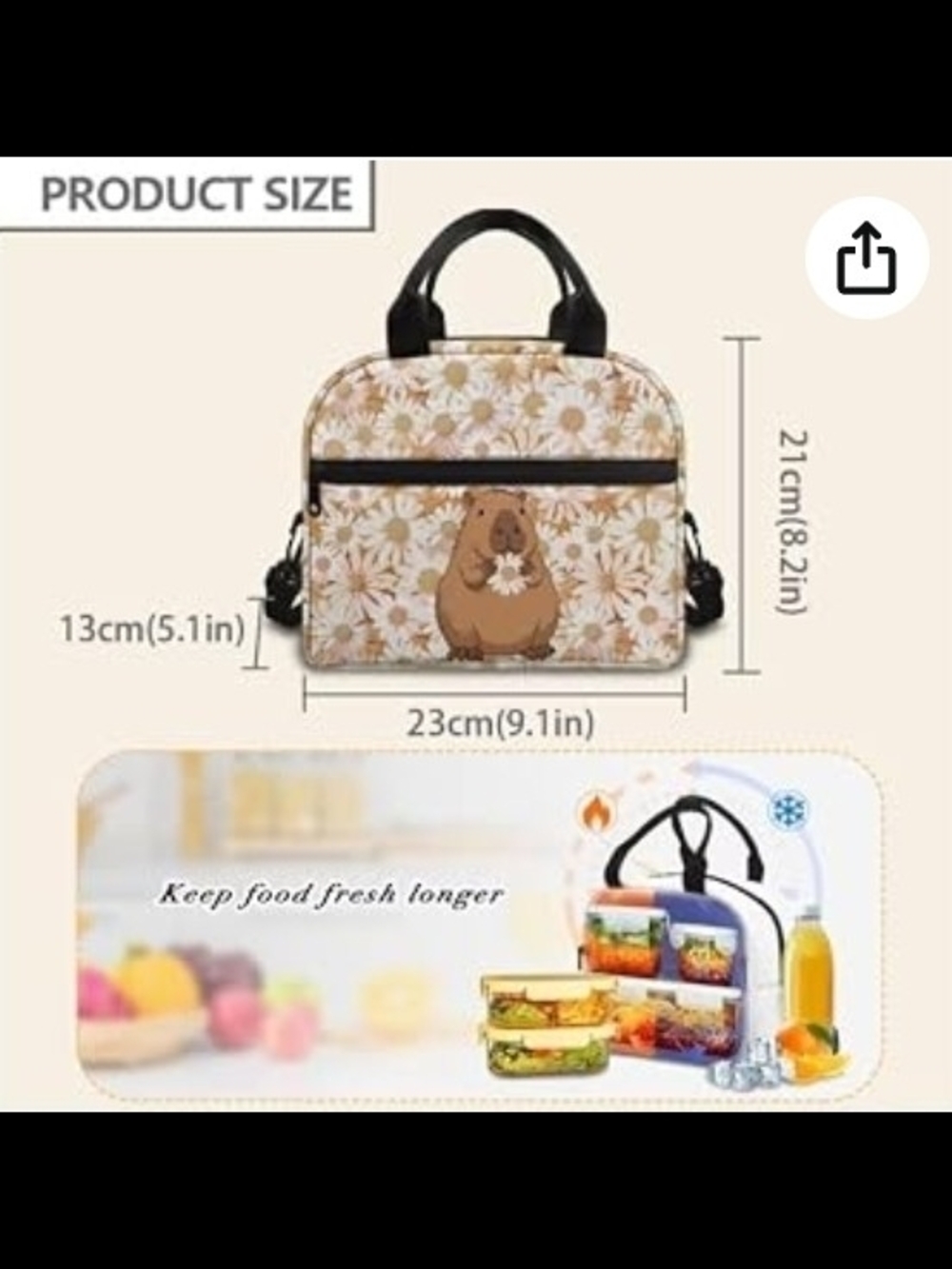 Daisy Capybara Backpack Set - Picture 3 of 10